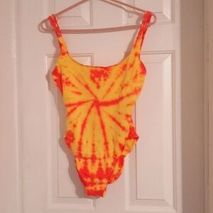 Sunburst Tie-Dye One Piece Swimsuit